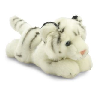 Obrázek z Tygr bílý ležící plyš 24cm(6ks/bal) 